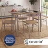 CASARIA® Jídelní stůl se 4 židlemi dřevo 5dílná sada kov Náhled obrázku produktu 8