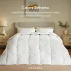 CASABEL Piumino Molto Caldo 2 Piazze, 200x220cm, Bianco Anteprima dell’immagine prodotto 4