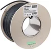 A spool of black coaxial cable on a cardboard reel. Anteprima dell’immagine prodotto
