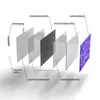 DEQORI Hybrid Leinwand Bild 90x60 cm 'Lila Rosenpracht' Produktbild-Vorschau 7