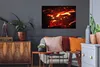 MuchoWow® Nálepka na stenu - Tečúca láva v noci - 90x60cm - Náhľad obrázku produktu 3