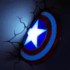 Marvel 3D LED svietidlo Captain America Shield Náhľad obrázku produktu 5