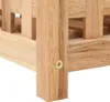 vidaXL Portaombrelli in legno massiccio di noce 18x18x50 cm Anteprima dell’immagine prodotto 5