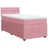 Boxspringbett mit Matratze Rosa 100x200 cm Samt Produktbild-Vorschau 1