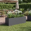 vidaXL Pot de jardin anthracite, 60 x 20 x 20 cm Voir les images du produit 2