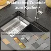 QUADRON Spülbecken 1-Becken Spüle | Größe: 59,5 x 45,1 x Produktbild-Vorschau 4