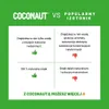 A marketing image comparing Coconaut to a popular isotonic drink, highlighting the benefits of Coconaut. Produktbild-Vorschau