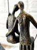 Gilde Skulptur, rund, "Swing", Paarmotiv, Kunstharz, grau, Anteprima dell’immagine prodotto 11