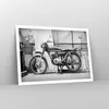 Poster - Poster ohne Rahmen - Alt Motorrad Schwarz und Weiß Produktbild-Vorschau 7