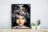 MuchoWow® MuchoWow® Gerahmtes Poster Frau - Blumen - Farbe Produktbild-Vorschau 5