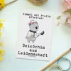 Mr. & Mrs. Panda Postkarte Beiköchin Leidenschaft - Weiß - Produktbild-Vorschau 2
