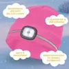 Gebol czapka dziecięca LED z odblaskowymi paskami różowa Podgląd zdjęcia produktu 11