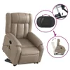 Massagesessel mit Aufstehhilfe Cappuccino-Braun Kunstleder Produktbild-Vorschau 5
