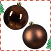 Weihnachtskugeln Kunststoff 10cm 4 Stück - Espressobraun Produktbild-Vorschau 5