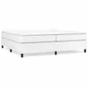 vidaXL Box spring bed frame white 200x200 cm Imitácia kože Náhľad obrázku produktu 1