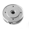 A silver-colored metal part, likely a component for a lawnmower or trimmer, is shown against a white background. Produktbild-Vorschau