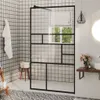 Duschwand für Begehbare Dusche mit Klarem ESG Glas 90x195 Produktbild-Vorschau 2