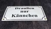 Emaille Schild Draussen nur Kännchen Produktbild-Vorschau 3