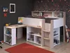 Parisot Lucas Hochbett 90x200 – Weiß/Eiche Nachbildung Produktbild-Vorschau 25