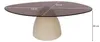 Couchtisch Brix 110x65x35 cm Glas Stahl Weiß Braun Produktbild-Vorschau 5