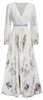 Vestido largo de corte maxi con estampado floral y mangas Vista previa de la imagen del producto 4