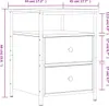 vidaXL Nachttische 2 Stk. Schwarz 44x45x60 cm Holzwerkstoff Produktbild-Vorschau 8