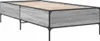 vidaXL Bettgestell Grau Sonoma 75x190 cm Holzwerkstoff und Produktbild-Vorschau 3