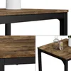 Tavolo da pranzo Vicco Fyrk Nero/quercia rustico 70 x 70 Anteprima dell’immagine prodotto 6