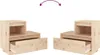 Two identical wooden nightstands are shown against a white background. Produktbild-Vorschau