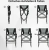 COSTWAY Campingstuhl faltbar, hoher Klappstuhl mit Produktbild-Vorschau 8
