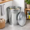 30L Oskartonne Aschetonne mit Deckel Mülltonne Abfalleimer Metalltonne Mülleimer Anteprima dell’immagine prodotto