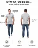 Mivaro Herren Poloshirt 5er Pack Grau meliert- Polo-Kragen Produktbild-Vorschau 4