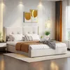 UnboxG Čalouněná postel 160x200 cm s LED diodami a Náhled obrázku produktu 1