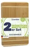 Bambus Frühstücksbrettchen Schneidebretter Set, Menge:2 Produktbild-Vorschau 1