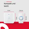 SAVS Funk-Türklingel mit 2 Empfängern - Weiß - Reichweite Produktbild-Vorschau 9