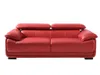 MACELO 3-Sitzer Sofa aus Leder - Rot Produktbild-Vorschau 1