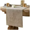 Zarter Baumwollstoff-Tischläufer, Baumwollstoff, beige, Produktbild-Vorschau 1