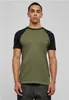 Urban Classics - RAGLAN Contrast T-Shirt oliv / schwarz 4XL Podgląd zdjęcia produktu 1