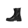 A black leather lace-up boot shown from the side against a white background. Produktbild-Vorschau