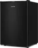 A black Klarstein refrigerator is shown from a three-quarter angle against a white background. Produktbild-Vorschau