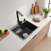 Küchenspüle, Einzelbecken, Komplettinstallationsset, Produktbild-Vorschau 3