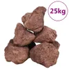 vidaXL Granuli di lava 25 kg rosso 10-30 cm Anteprima dell’immagine prodotto 2