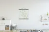 MuchoWow® Textilposter Blumen - Blau - Pastell 60x60 cm mit Produktbild-Vorschau 2