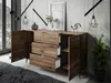 Komoda ONYX LOFT na nožičkách Flagstaff Oak Push-to-Open Náhled obrázku produktu 4