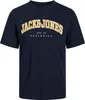 Jack & Jones Caleb Varsity Plus Kurzarm-t-shirt Blau 4XL Produktbild-Vorschau 3