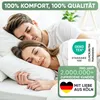 A couple sleeping peacefully in bed, with promotional text and logos overlaid. Podgląd zdjęcia produktu