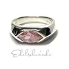 Ring 925 Silber Zirkonia rosa glänzend edel festlich Produktbild-Vorschau 2