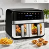Heißluftfritteuse XXL doppel Airfryer 2600W / 9L (2x 4,5L Produktbild-Vorschau 10