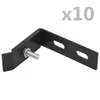 vidaXL Raccord d'angle mural 10 sets Anthracite Voir les images du produit 3