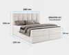 Boxspringbett NOLARO 180x200 cm Komplett-Set mit Produktbild-Vorschau 7